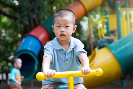 asian child plaingの写真素材