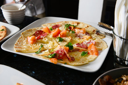pizza on buffet