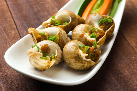 delicious sea snailsの写真素材