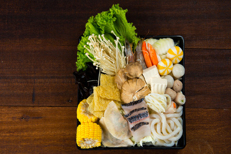 chinese steamboat itemsの写真素材