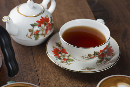 tea in cafeの写真素材