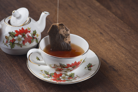 tea in cafeの写真素材