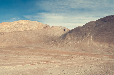 Empty desert in himalayas , Indiaの写真素材