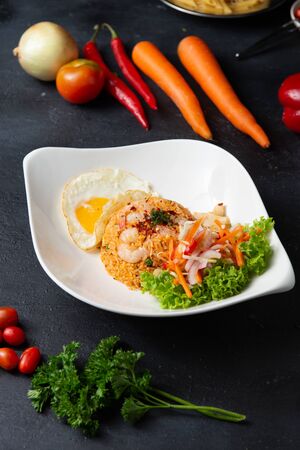 nasi goreng, traditional fried rice の写真素材