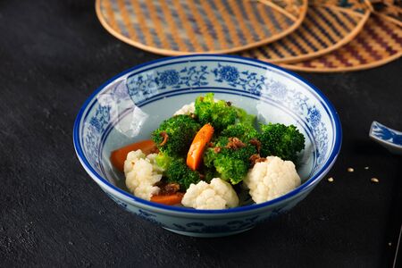 chinese stir fry mixed vegetables の写真素材