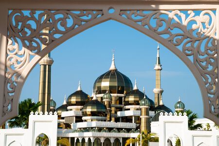 Crystal mosque in Kuala Terengganu, Malaysiaの写真素材