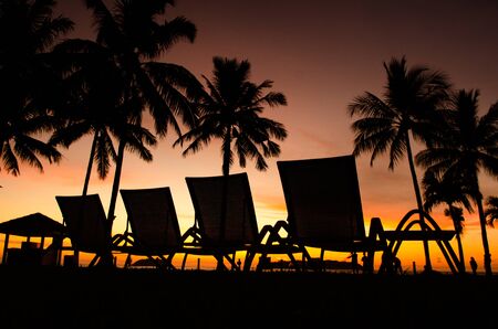 Beautiful sunset in Tanjung Aru , Kota Kinabalu  Malaysia.
の写真素材