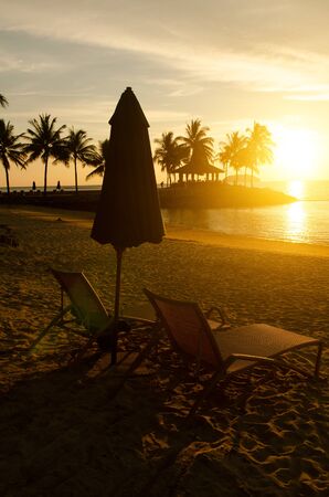 Beautiful sunset in Tanjung Aru , Kota Kinabalu  Malaysia.
の写真素材