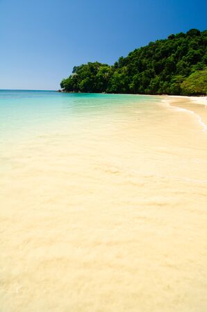 Beautiful tropical beach at Kapas Island, Malaysiaの写真素材