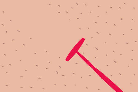 Shave hair woman skin pink razor human clean skin. hair shaving illustration. beauty body care. Hair removal, smooth and beautifulの写真素材