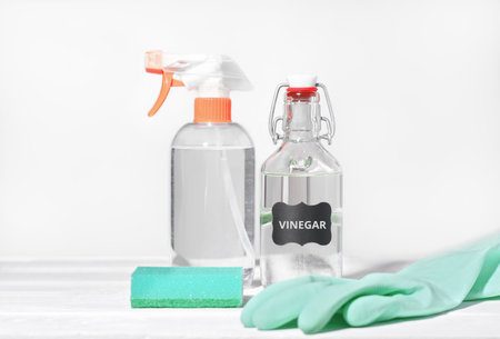 white vinegar for home cleaning chores, natural household detergent, affordable product for...