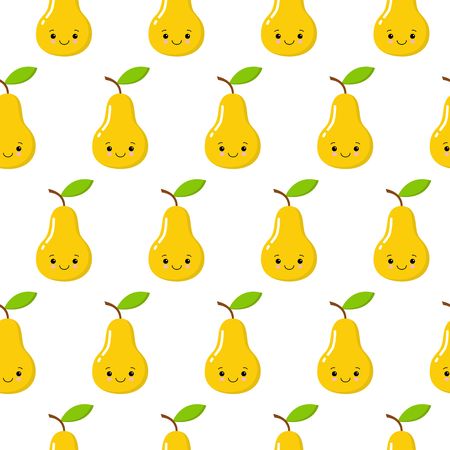 Seamless pattern with pears. Perfect for wallpapers, pattern fills, web page backgrounds, surface textures, textile.のイラスト素材