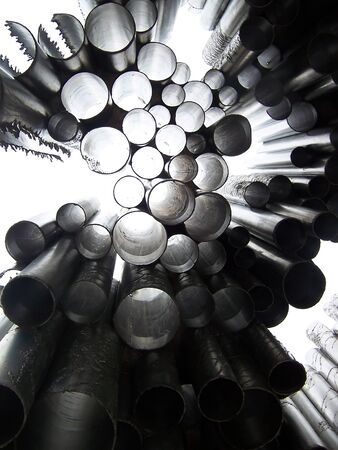 Helsinki, Finland - July 2007: Sibelius Monument artist Eila Hiltunen, 1967 dedicated to Finnish composer Jean Sibelius in Helsinki Sibelius Park. The most popular and visited tourist attraction.のeditorial素材
