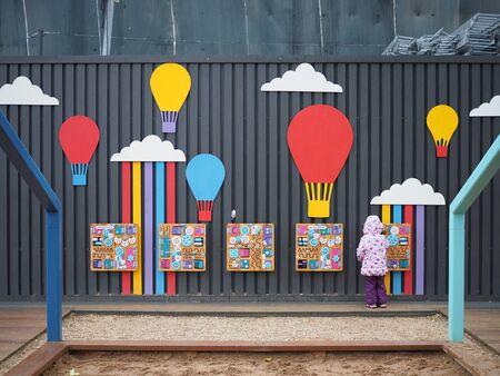 Park public space New Holland in St.Petersburg, Russia.のeditorial素材