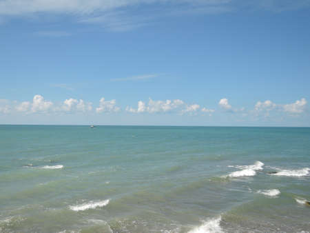 blue sea and clouds on sky,beautiful landscapeの写真素材