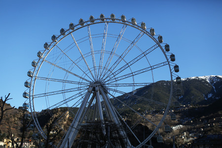 Ferris Wheel at Andorra la Vella Andorraのeditorial素材