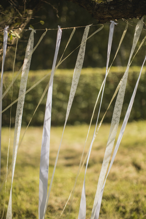 wedding garland ribbonsの写真素材