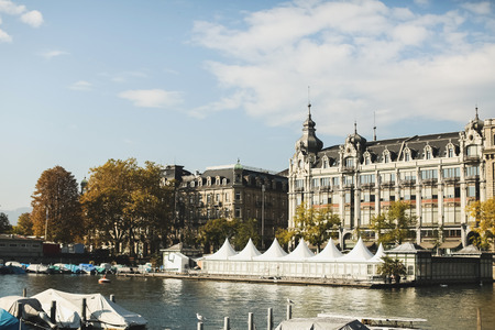 streets and beautiful places in Zurichのeditorial素材