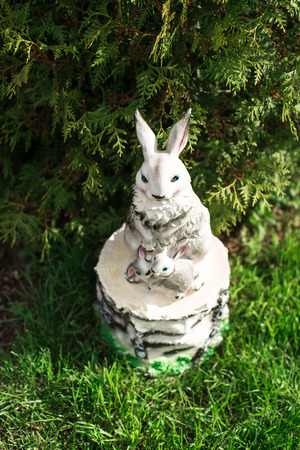 floral holiday decorations, decorations for the gardenの写真素材