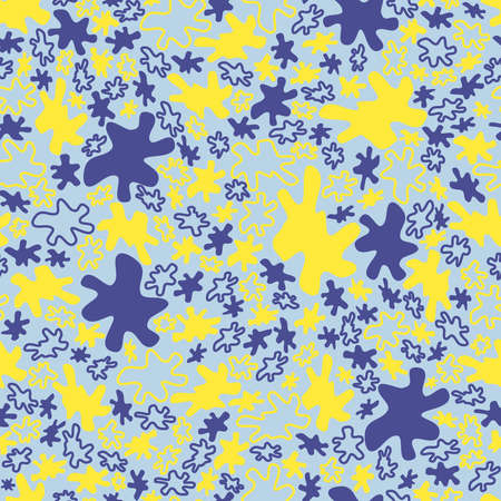 Blot Abstract Pattern Color Sprayのイラスト素材