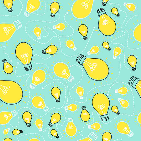 LampsPattern idea symbol light glowのイラスト素材