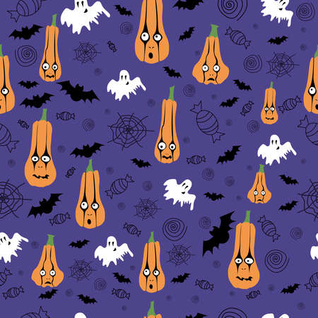 Pumpkin Pattern for Celebration Helloweenのイラスト素材