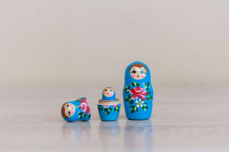 Russian doll. set of 3 piecesの写真素材
