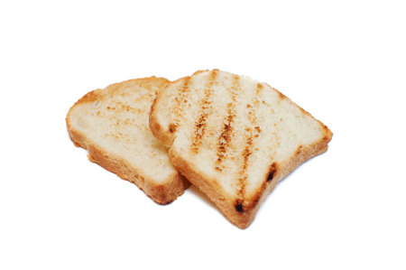 Sliced bread toaster isolated on white