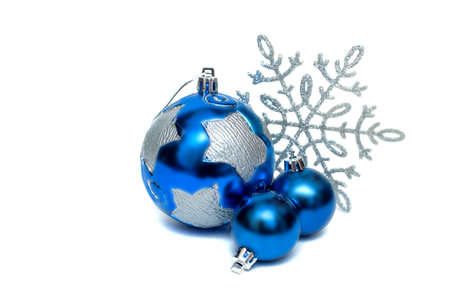 Christmas decoration on white backgroundの写真素材