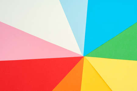 Multicolored background from colored paperの写真素材