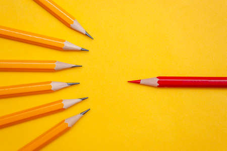 Leadership concept. Leadership, independence, uniqueness, initiative, strategy.の写真素材