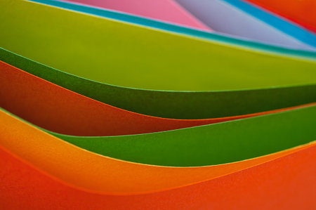Abstract background from multicolored paper