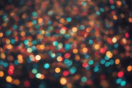 Abstract background with bokeh defocused lights and shadow.の素材
