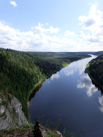 Ural rivers Visheraの写真素材