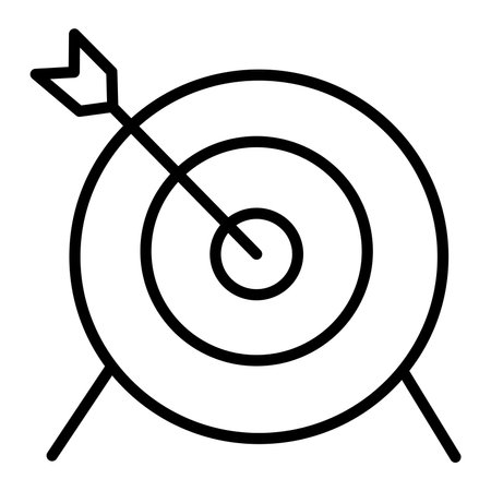Dart Target Icon. Darts. Lucky Shot at the Target. Vector Symbol for Websiteのイラスト素材