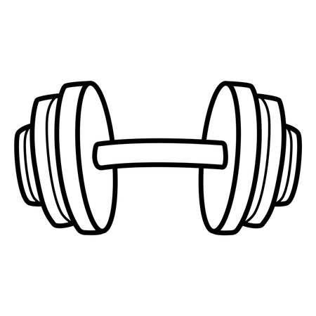 Dumbbell icon. Vector Illustration Dumbbell for the Gym.のイラスト素材