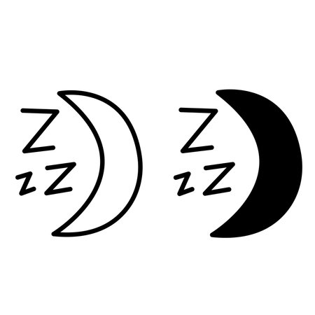 Sleep icons. Healthy Sleep Vector Illustration for Web Design. Healthy lifestyleのイラスト素材