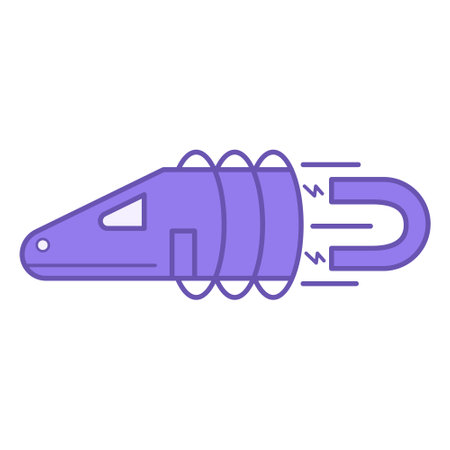 Colored Hyperloop Icon. Intended Type of Transportation. Concept of Future Technologies. Vector illustrationのイラスト素材