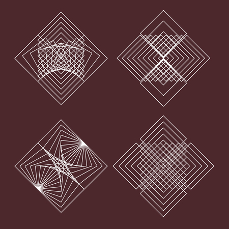 Symmetry background of geometry figure. Elements for design.のイラスト素材