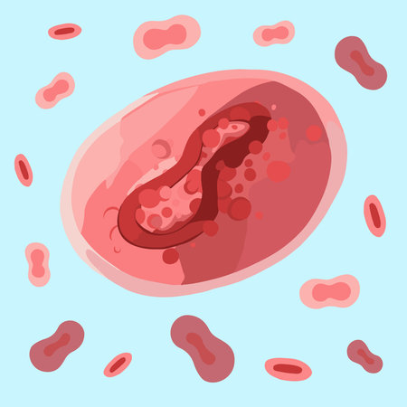 Vector illustration of monkey pox virus.