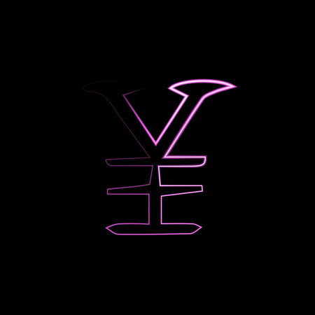 Vector illustration of the symbol of the Japanese monetary unit - yen.のイラスト素材