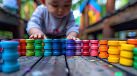 Child in kindergarten. Development of the child's abilities.の素材