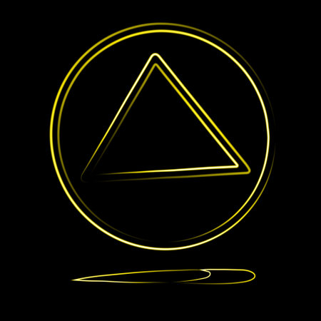 Vector isolated illustration of the Korean dalgona game with a triangle challenge.のイラスト素材