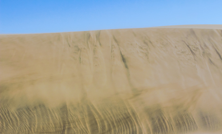 golden sand of african desertの写真素材