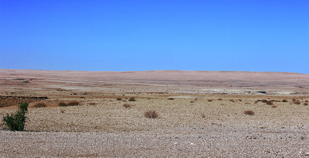 Ground road through the desertの写真素材