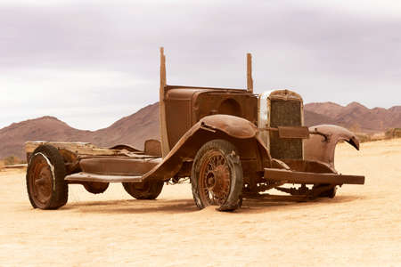 Abandoned, old car from Solitaire, Namibiaの写真素材