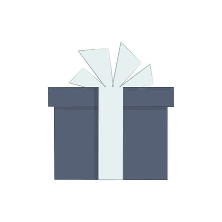 Gift with a ribbon. Boxes gifts for holidays: New Year, birthday, Valentine Day, Christmas. Romantic gift. colorful gift box with ribbons.のイラスト素材