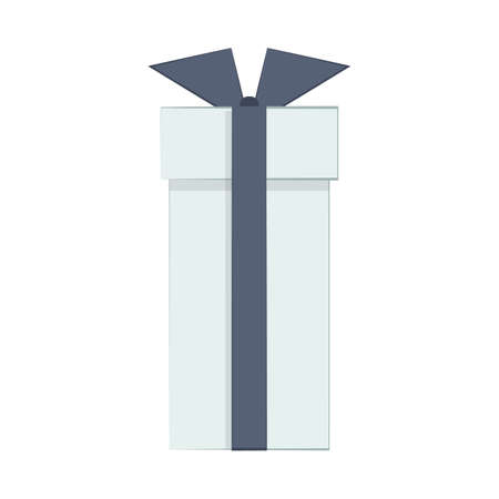 Gift with a ribbon. Boxes gifts for holidays: New Year, birthday, Valentine Day, Christmas. Romantic gift. colorful gift box with ribbons.のイラスト素材