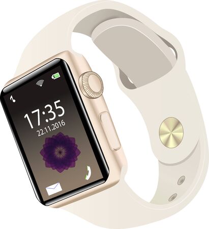 stylish smart watch in vectorのイラスト素材