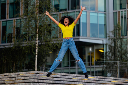 beautiful girl in a yellow t-shirt